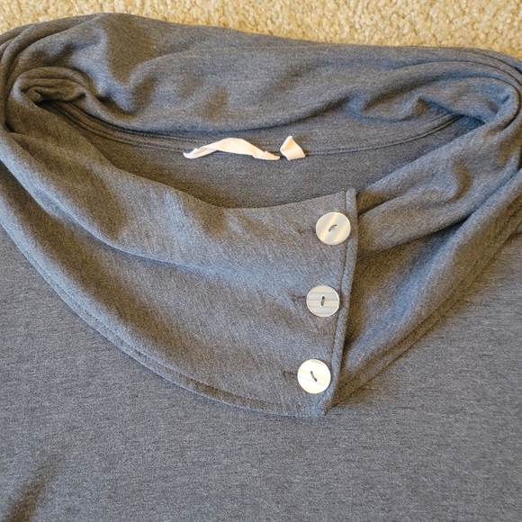 Soft Surroundings Kassidy Cowl Neck Roll Tab Pullover - Picture 5 of 9